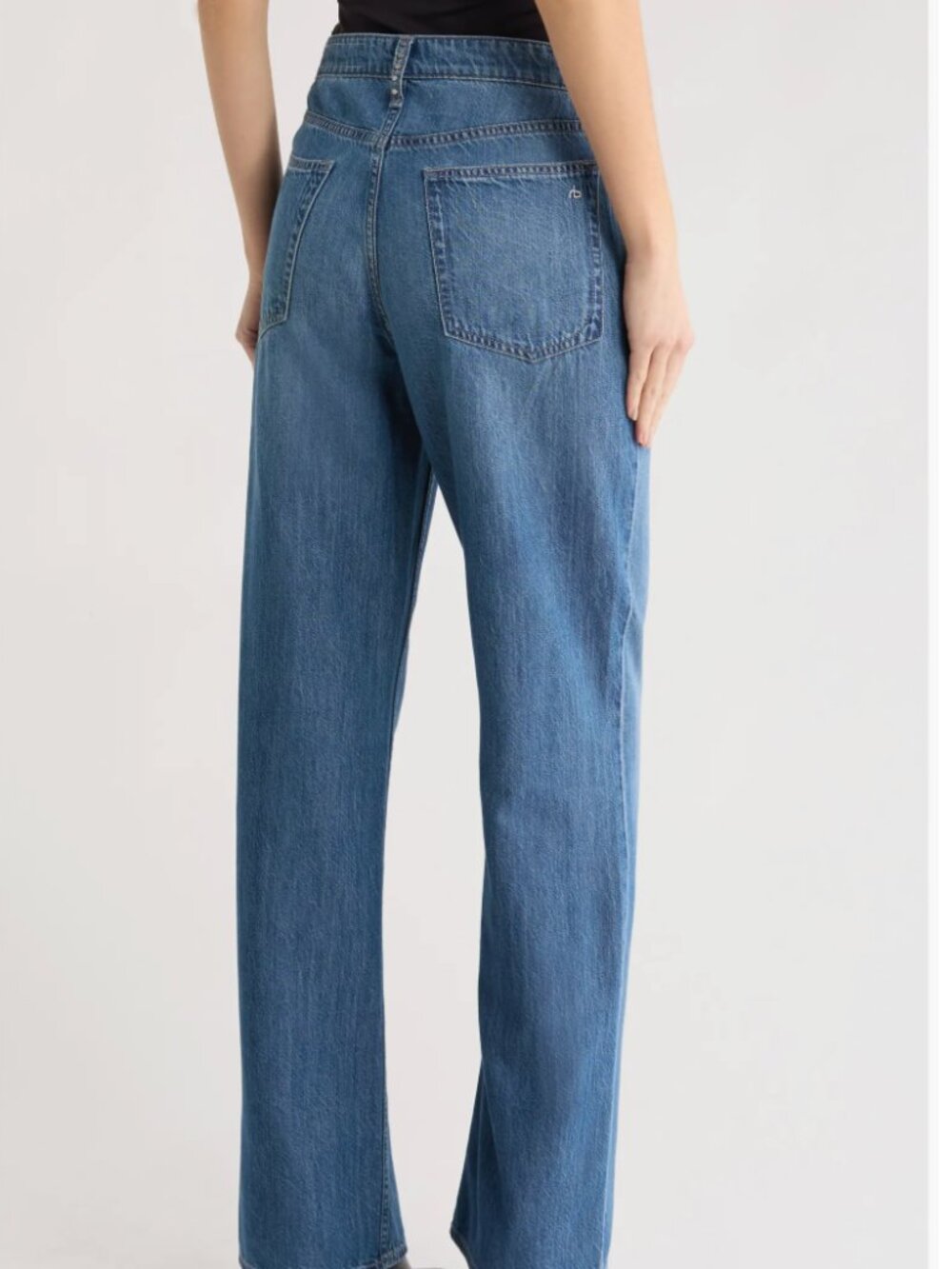 NWOT rag & bone Lori Wide Leg Jeans 28, ACID WASH STUD - Picture 4 of 8